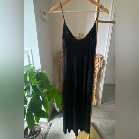 Wilfred Jumpsuit, Black, Size S, Crop Wide Leg, with Pockets - Picture 2 of 11